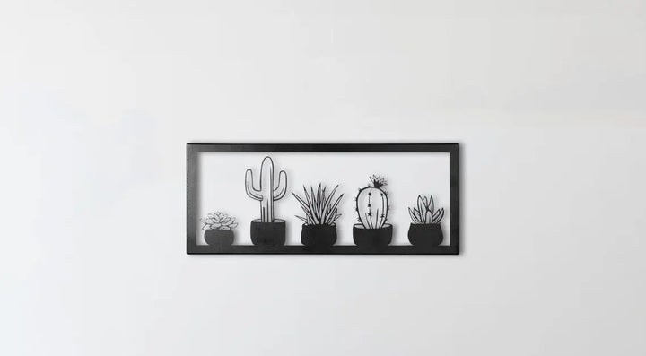 Cactus Picture Frame Metal Wall Art Rusper & Pines