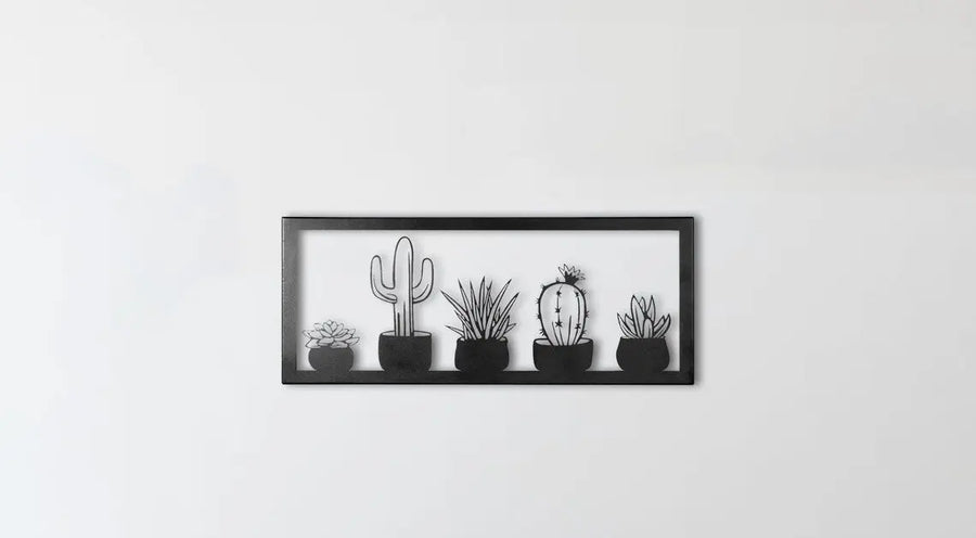 Cactus Picture Frame Metal Wall Art Rusper & Pines