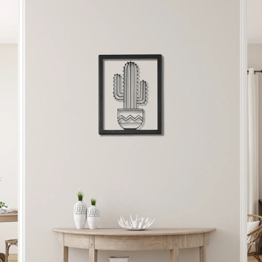 Cactus Metal Wall Art Rusper & Pines