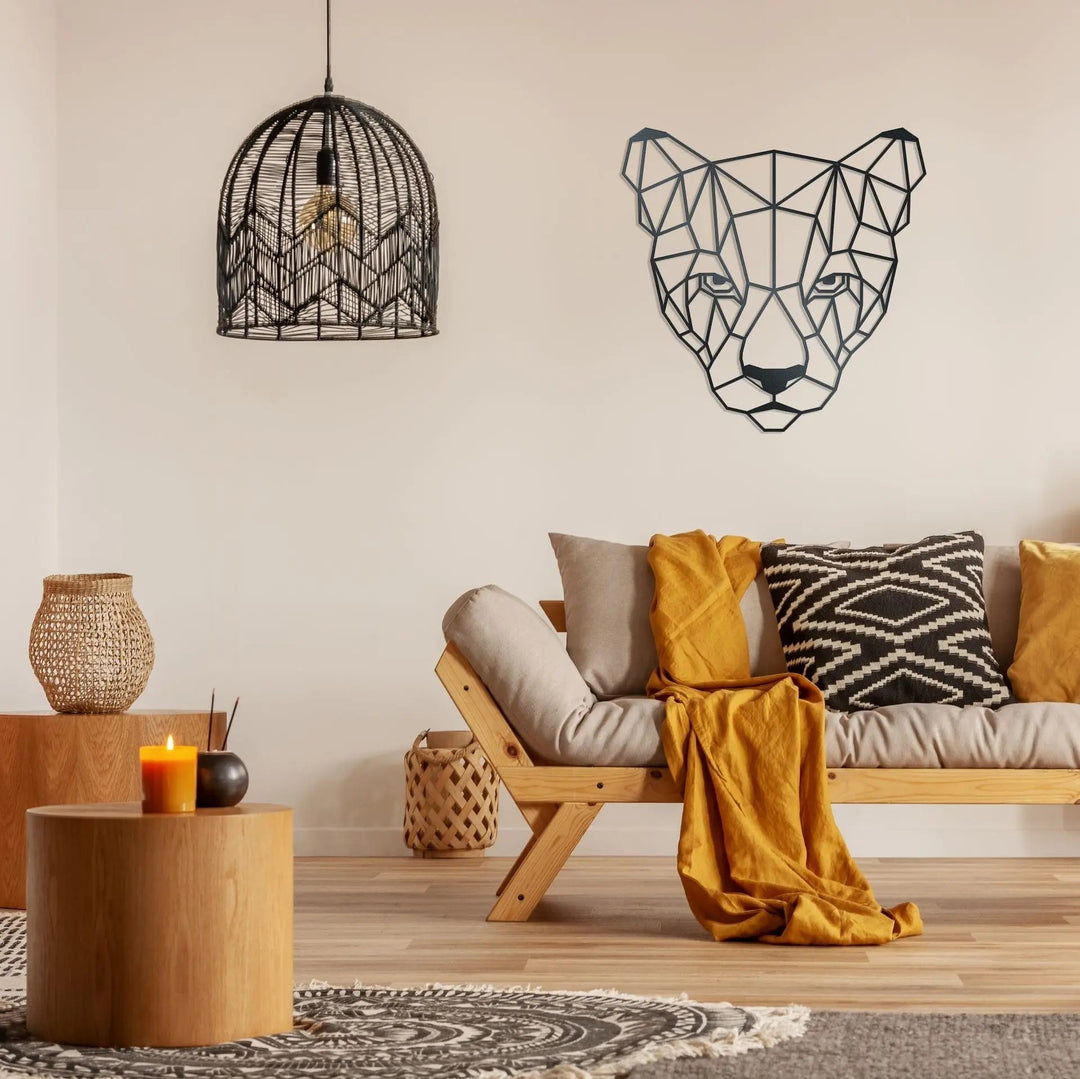 Lioness metal wall art - Rusper & Pines