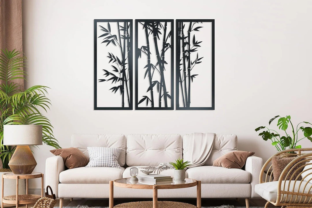 Bamboo Metal Wall art - Rusper & Pines