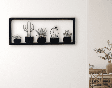 Cacti in Frame - Metal Wall Art
