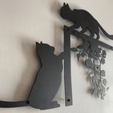 Cats Playing - Metal Wall Art