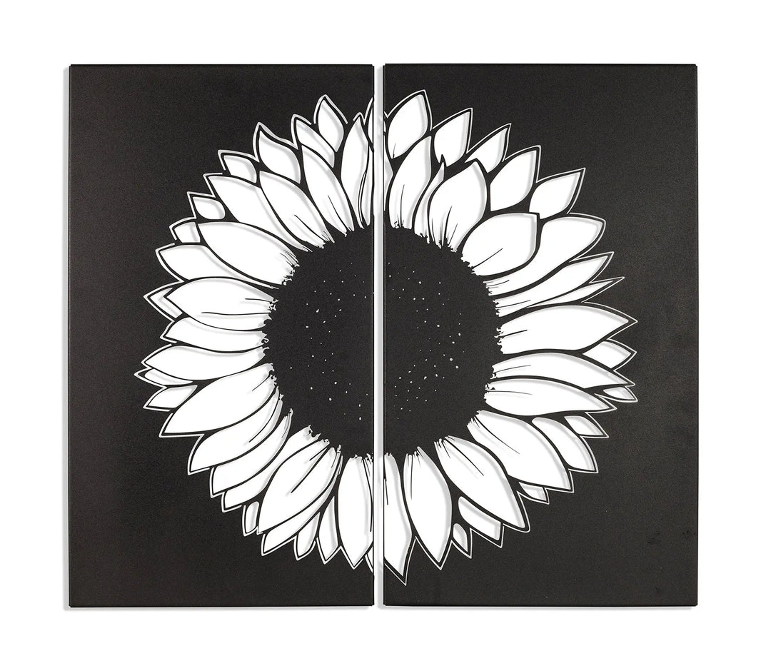 Sunflower Metal Wall Art Set/2 Rusper & Pines