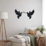 Doves Pair Set/2 - Metal Wall Art