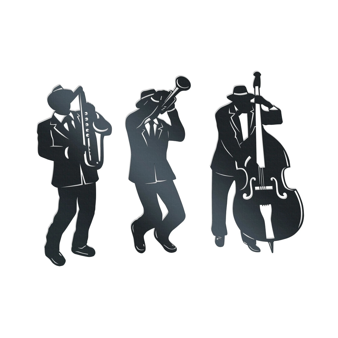 Jazz Metal Wall Art Trio - Set/3 Rusper & Pines