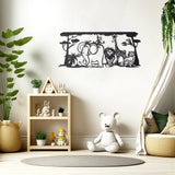 Jungle Animals - Metal Wall Art