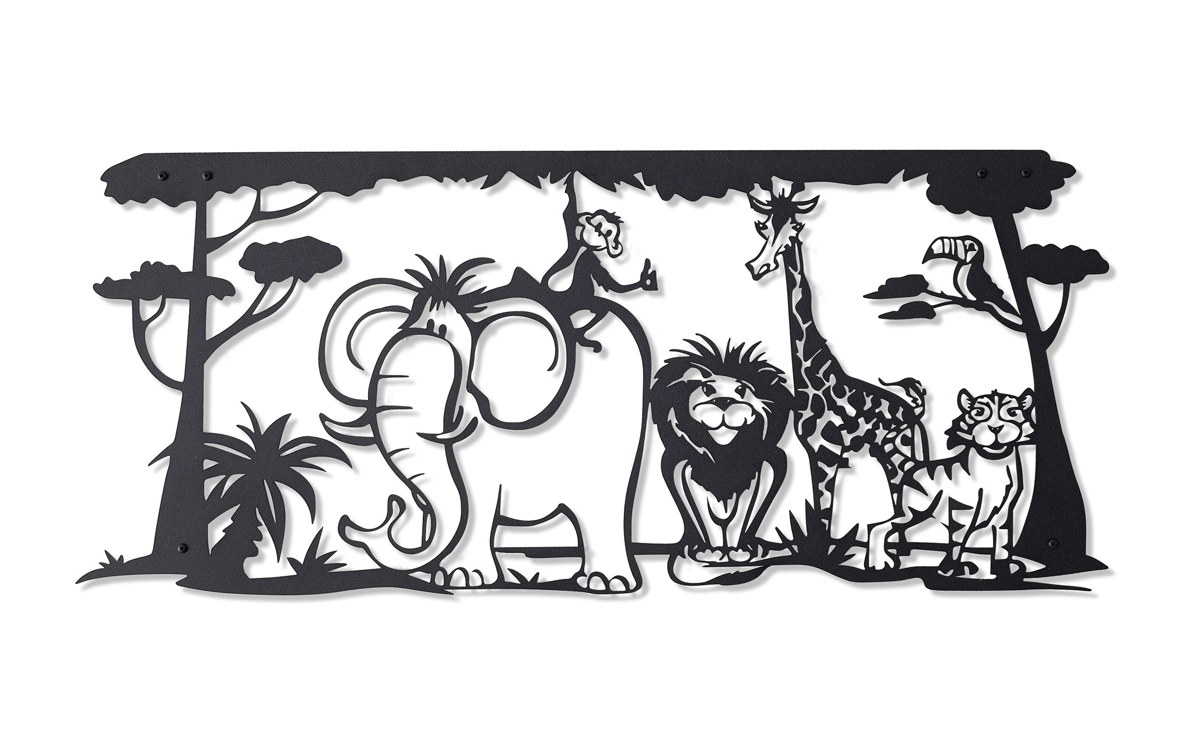 Jungle Animals - Metal Wall Art