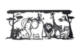 Jungle Animals - Metal Wall Art