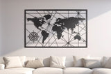 World Map - Metal Wall Art