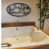 Strip Dip Take A Sip- Metal Wall Art
