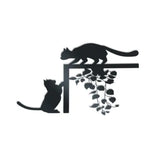 Cats Playing - Metal Wall Art
