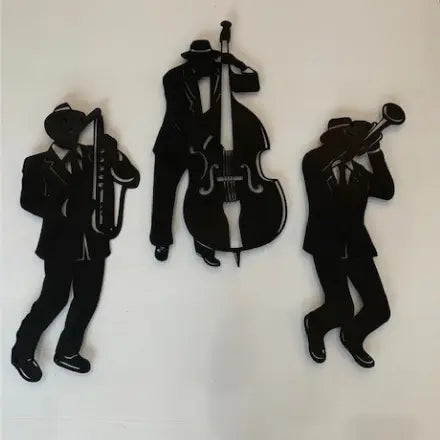 Jazz Metal Wall Art Trio - Set/3 Rusper & Pines