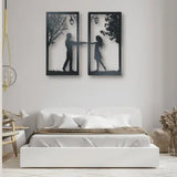 Love Set Two Panel Set - Metal Wall Art