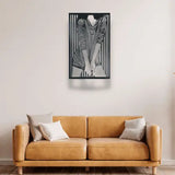 Lady in Dress - Metal Wall Art
