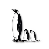 Penguin Family - Metal Wall Art