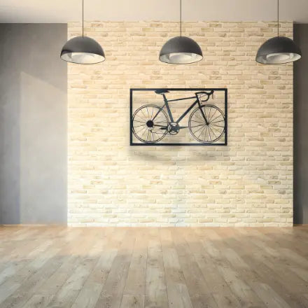 Metal bike art for wall online
