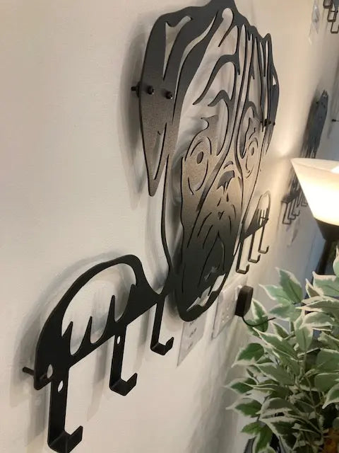 Pug Metal Wall Art and Hanger Rusper & Pines