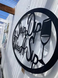 Strip Dip Take A Sip- Metal Wall Art