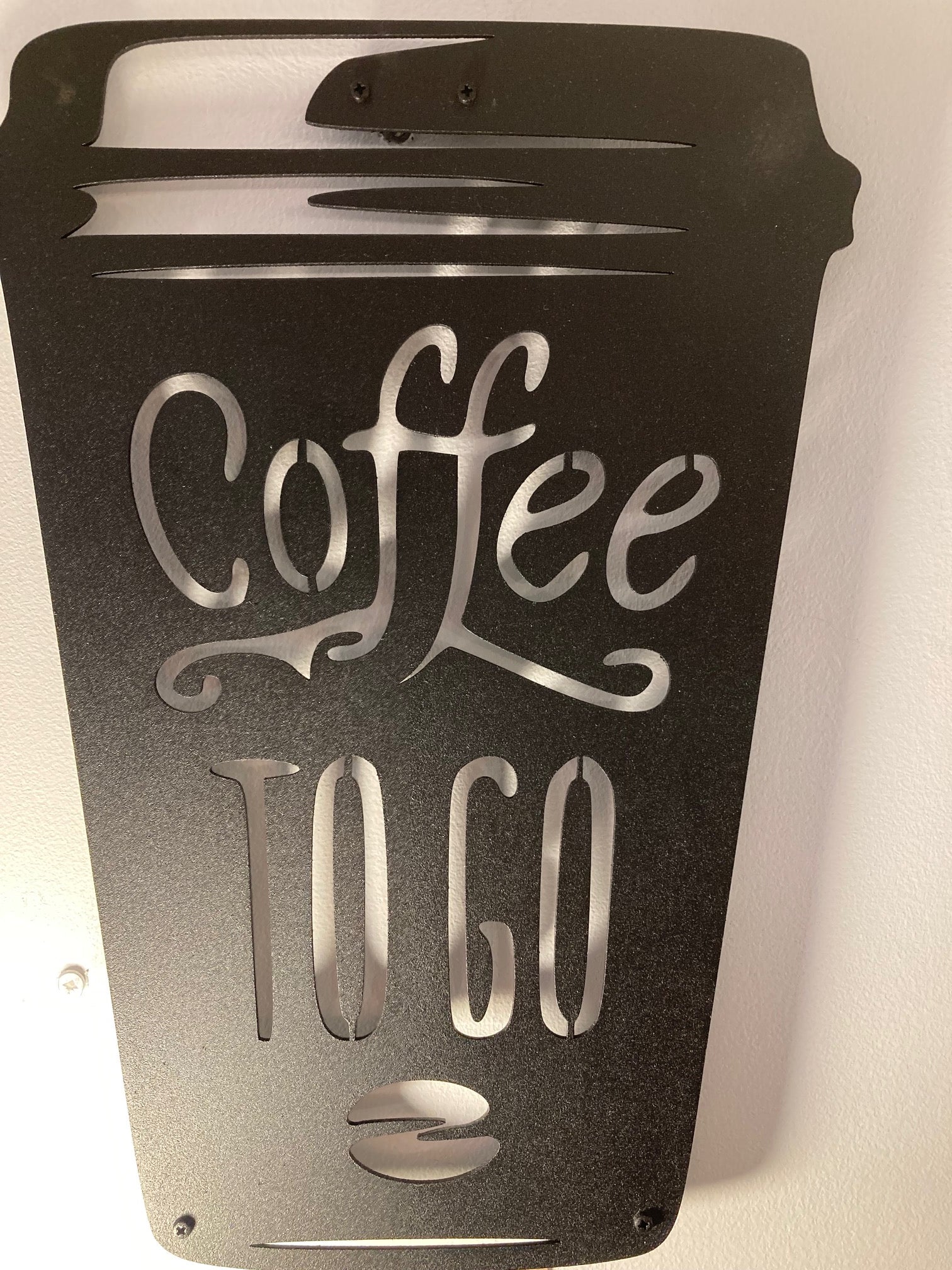 Take Away Coffee To Go - Metal Wall Art