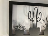 Cacti in Frame - Metal Wall Art