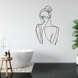 Lady Silhouette - Metal Wall Art