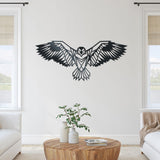 eagleA Geometric moden and stylish metal decor of an eagle with their wings spreadt