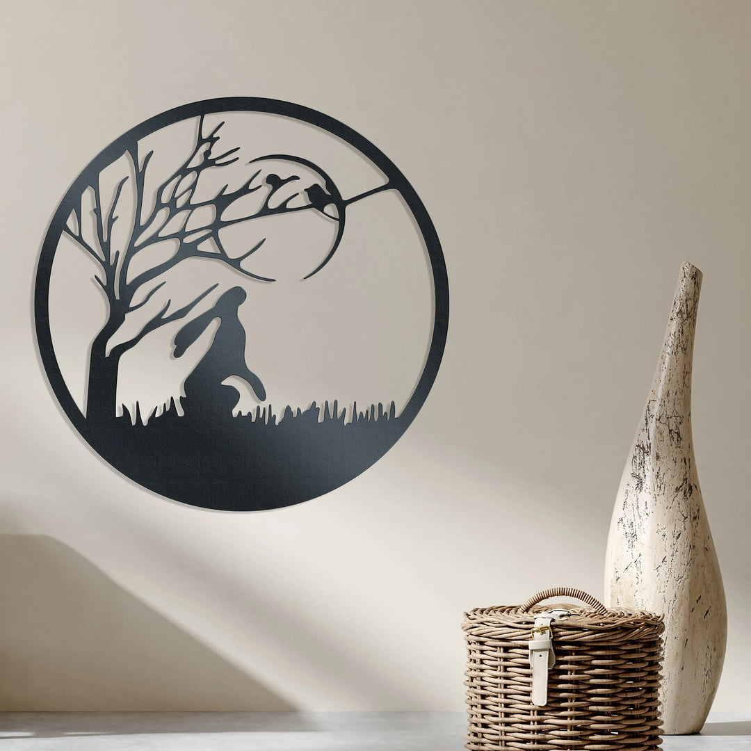 The Gazing Hare - Metal Wall Art Rusper & Pines