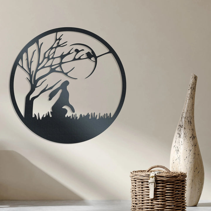 The Gazing Hare - Metal Wall Art Rusper & Pines