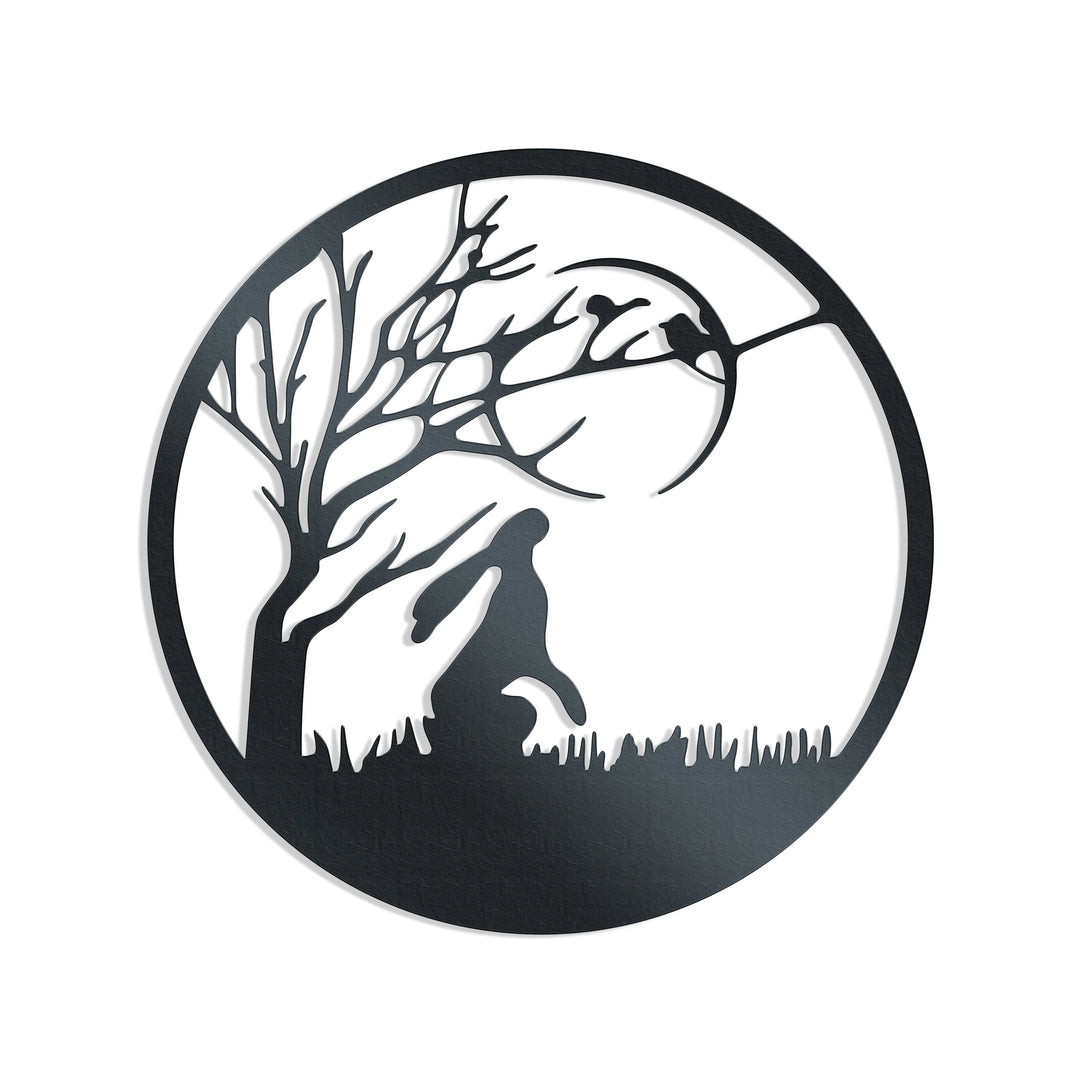 The Gazing Hare - Metal Wall Art Rusper & Pines