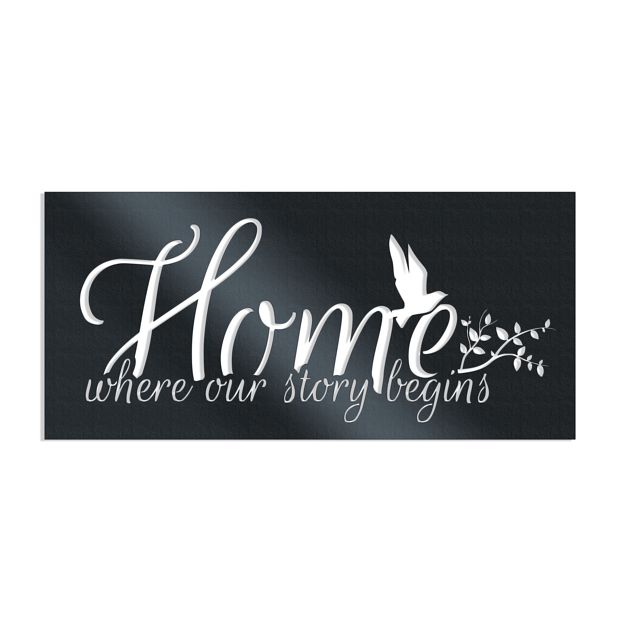 Home Where are Story Begins - Metal Wall Art