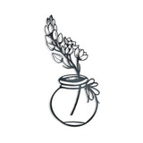 Flower in a Vase - Metal Wall Art