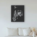 The Saxophonist - Metal Wall Art