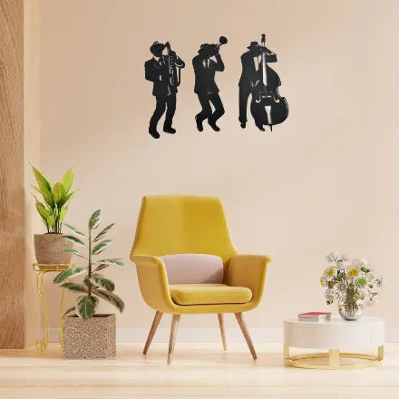 Jazz Metal Wall Art Trio - Set/3 Rusper & Pines