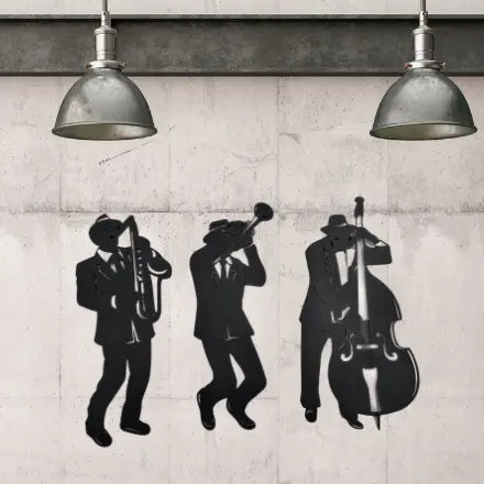 Jazz Metal Wall Art Trio - Set/3 Rusper & Pines