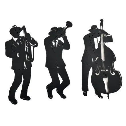 Jazz Metal Wall Art Trio - Set/3 Rusper & Pines