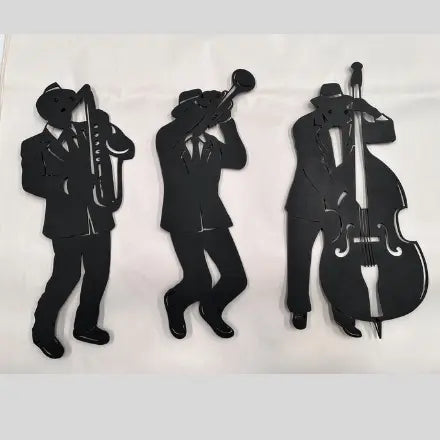 Jazz Metal Wall Art Trio - Set/3 Rusper & Pines