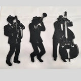 Jazz Trio Metal Wall Art - Set/3