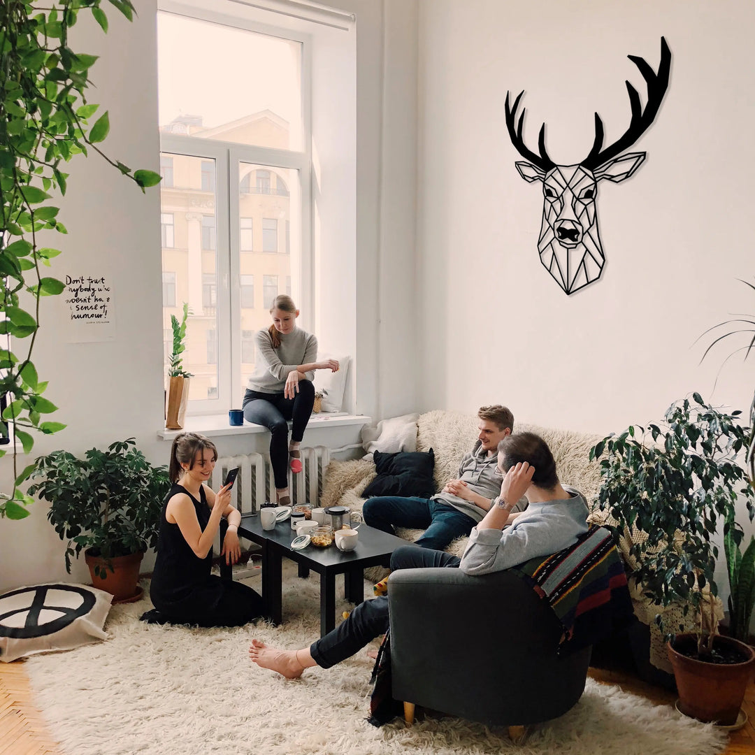Stag Metal Wall Art Rusper & Pines