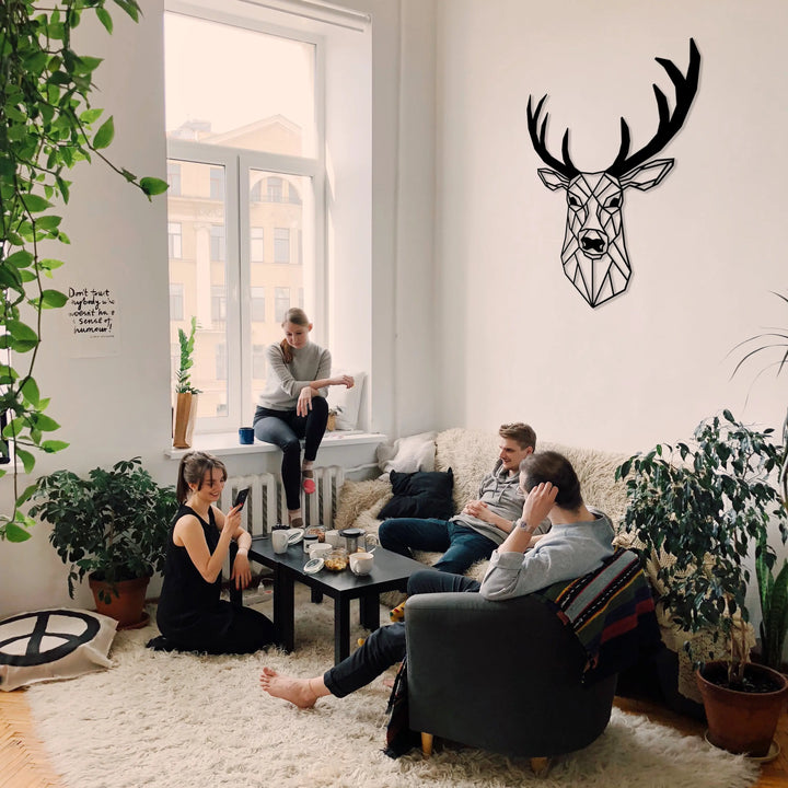 Stag Metal Wall Art Rusper & Pines