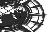 World Map  Compass- Metal Wall Art